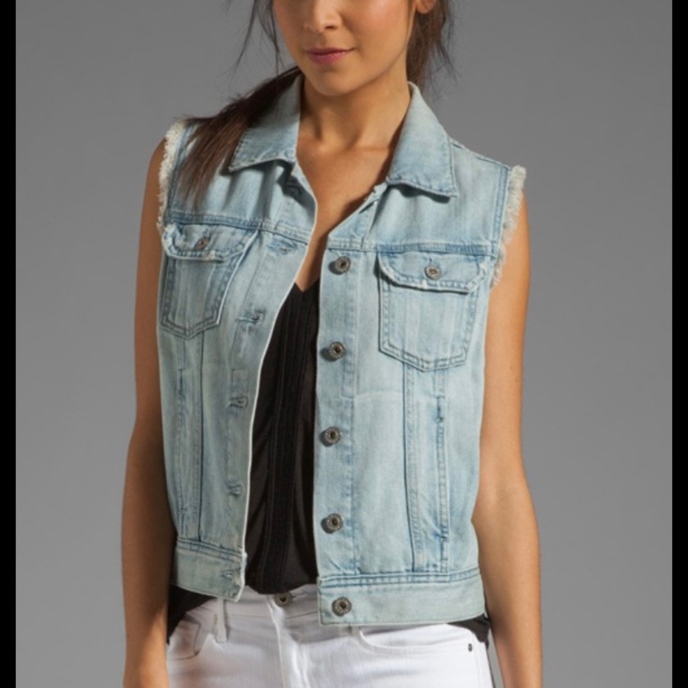 AG “the heather” easy denim vest